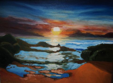 Coucher de soleil en Bretagne